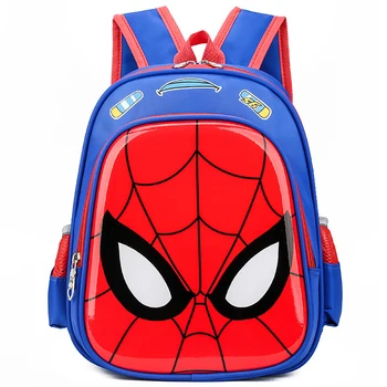 Детские рюкзаки Marvel Для мальчиков, Мультяшный Человек-паук, Милые детские школьные сумки, Новые детские дорожные пакеты на плечо, Прямая доставка